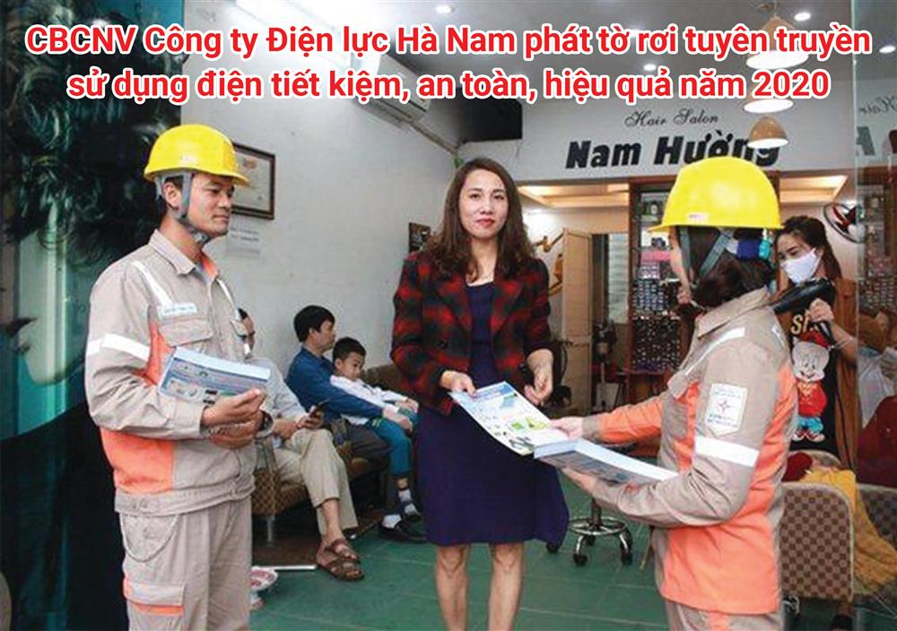 Công ty Điện lực Hà Nam đảm bảo cấp điện và đẩy mạnh công tác tuyên truyền tiết kiệm điện, trong mùa nắng nóng 2020.